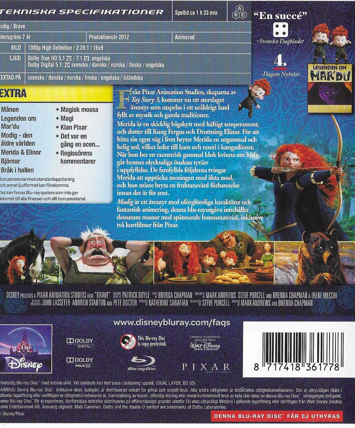 Brave (2012) Blu-ray