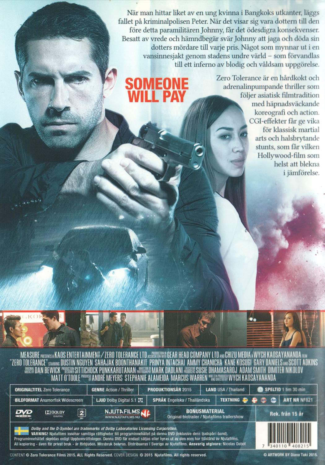 Zero Tolerance (2015) DVD