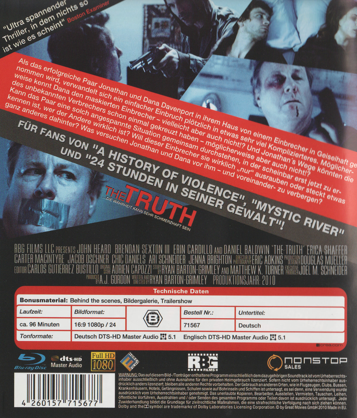 The Truth (2010) Blu-ray
