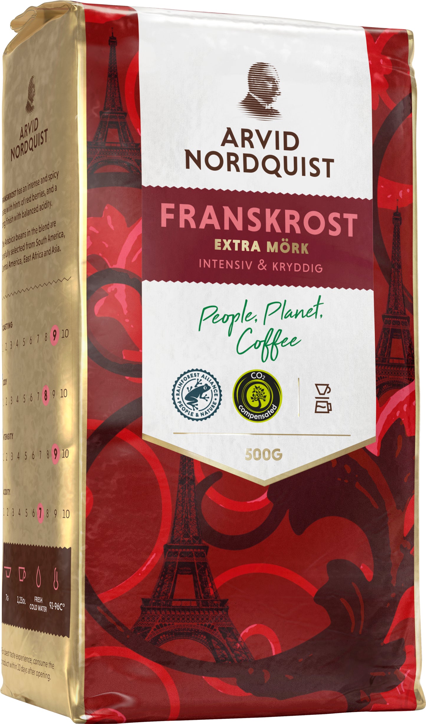 Arvid Nordquist Franskrost Extra Dark Roast Ground Coffee 500 g