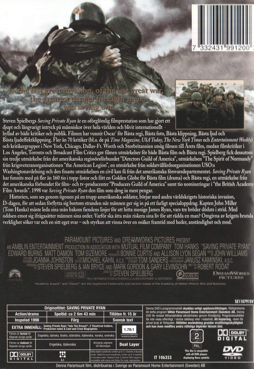 Saving Private Ryan (1998) DVD