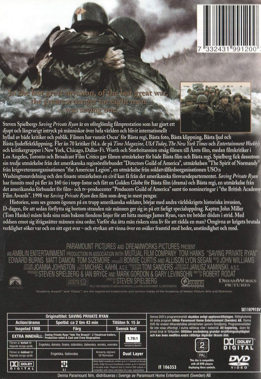Saving Private Ryan (1998) DVD