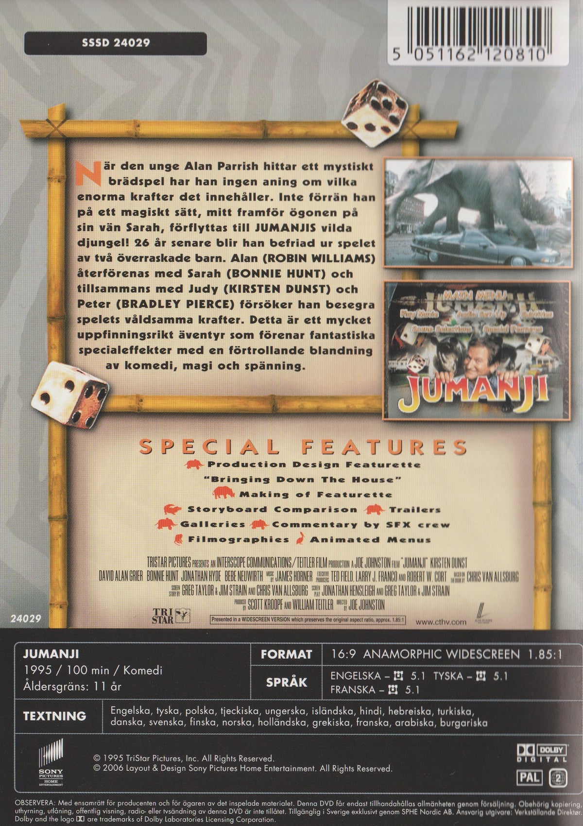 Jumanji (1995) DVD
