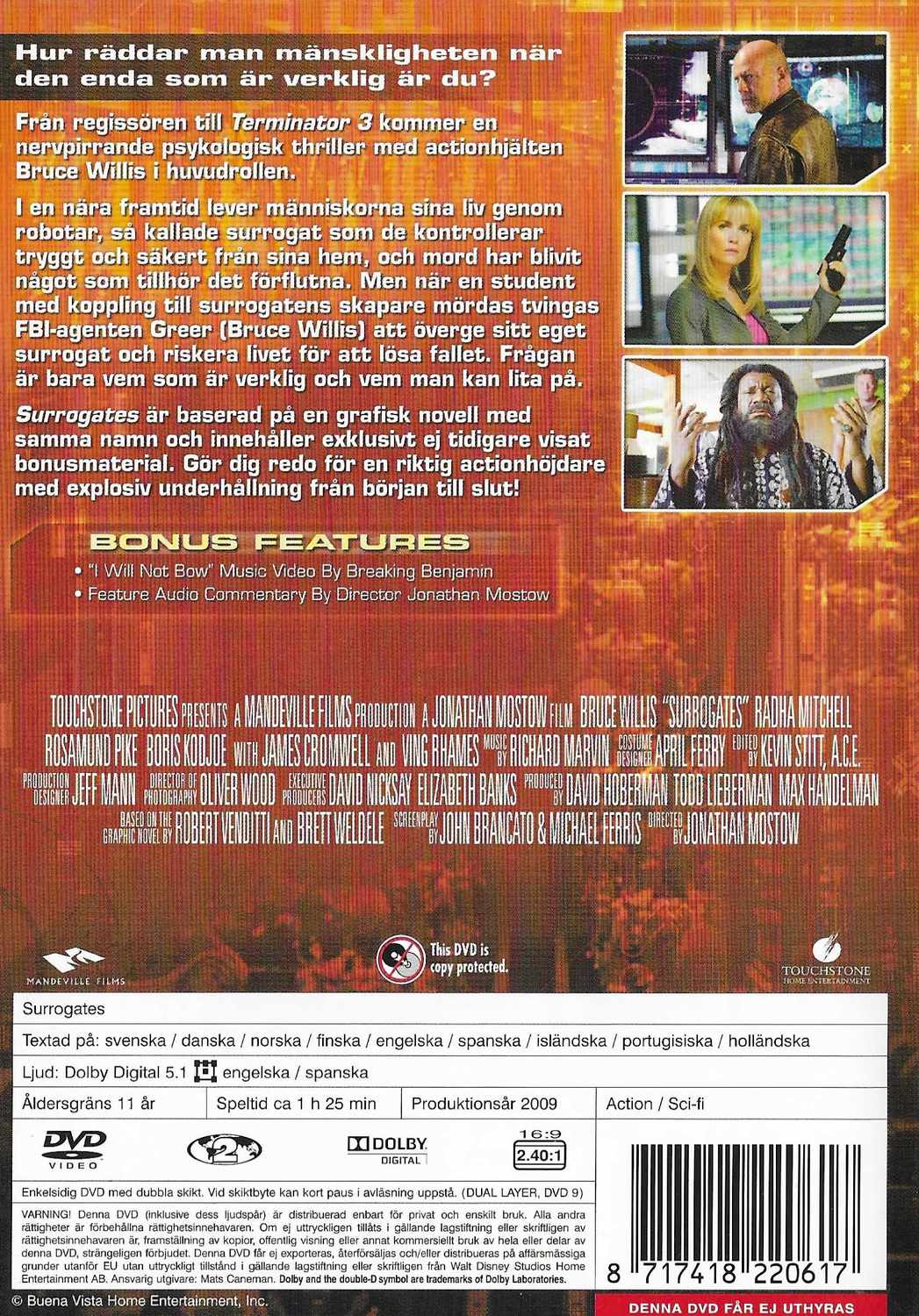 Surrogates (2009) DVD