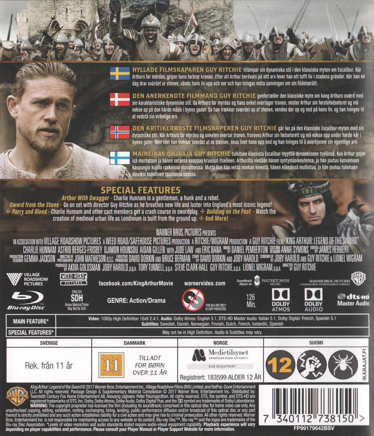 King Arthur Legend of the Sword (2017) Blu-ray