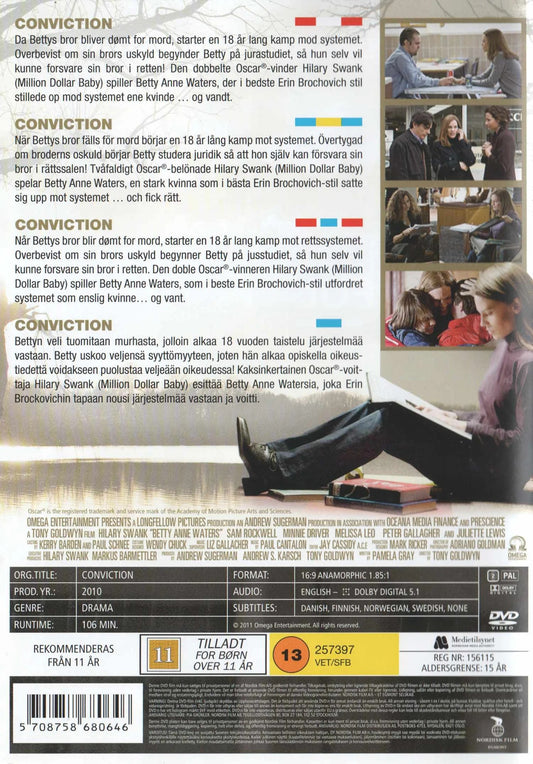 Conviction (2010) DVD