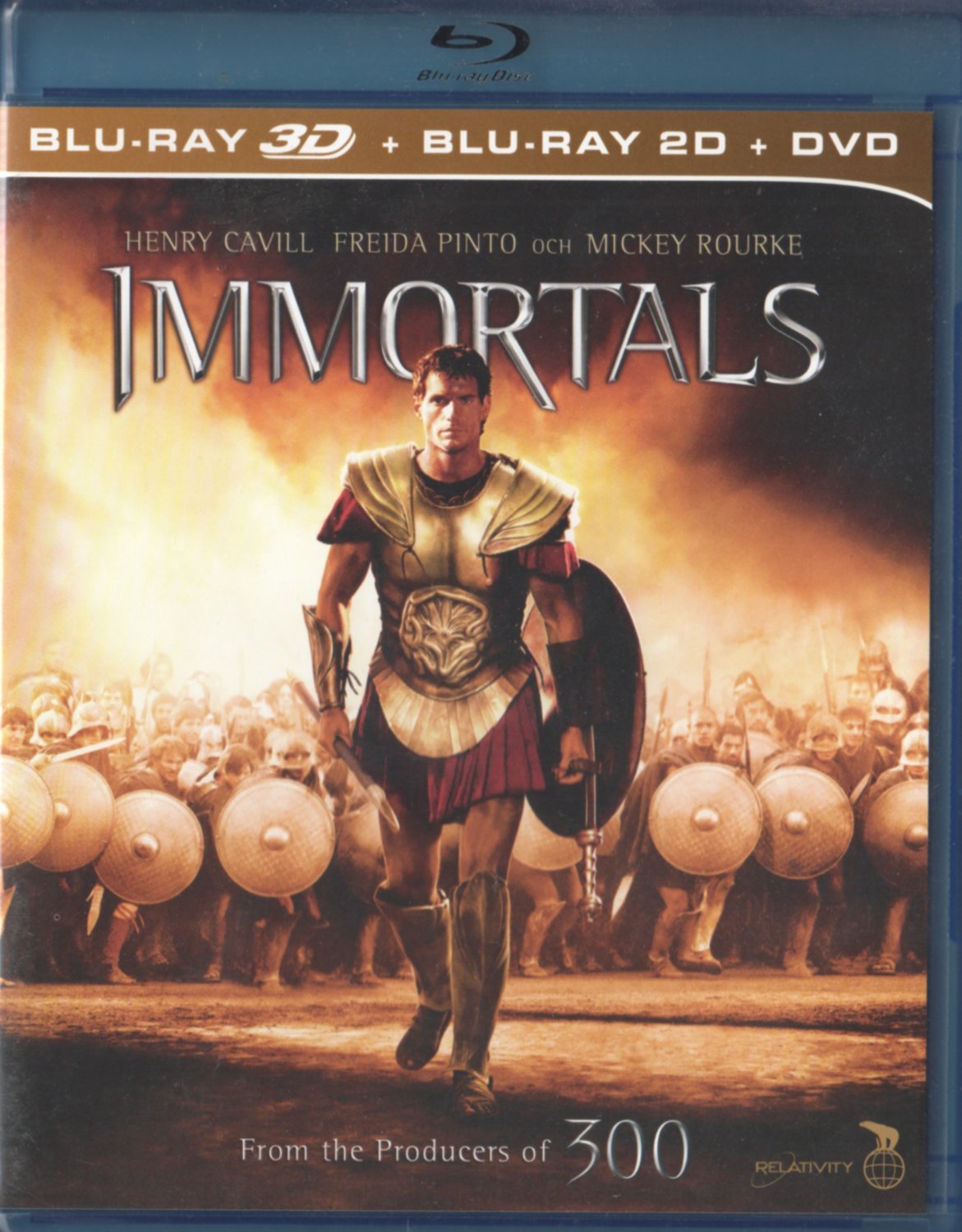 Immortals (2011) Blu-ray, 3D
