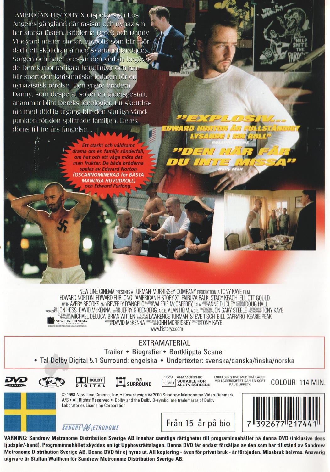 American History X (1998) DVD