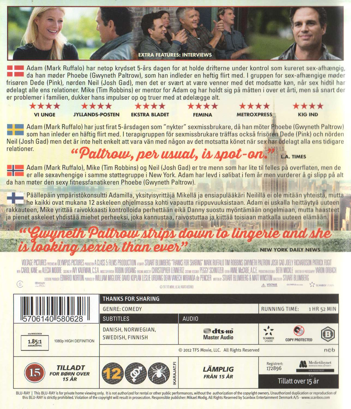 Thanks for Sharing (2012) Blu-ray