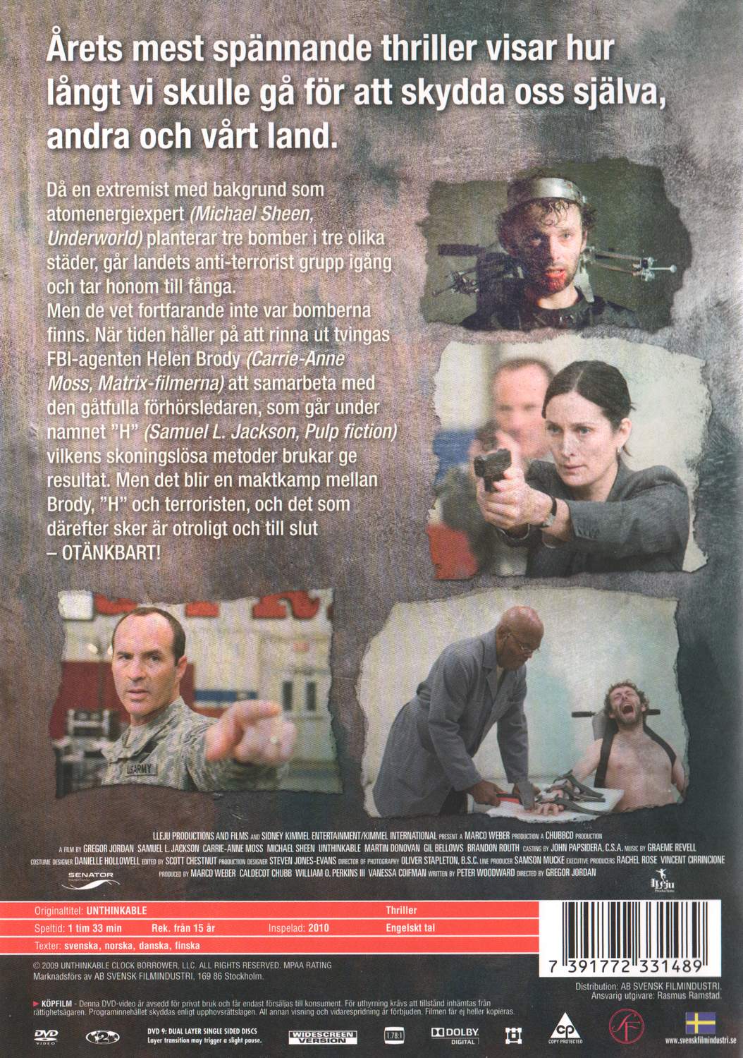 Unthinkable (2009) DVD