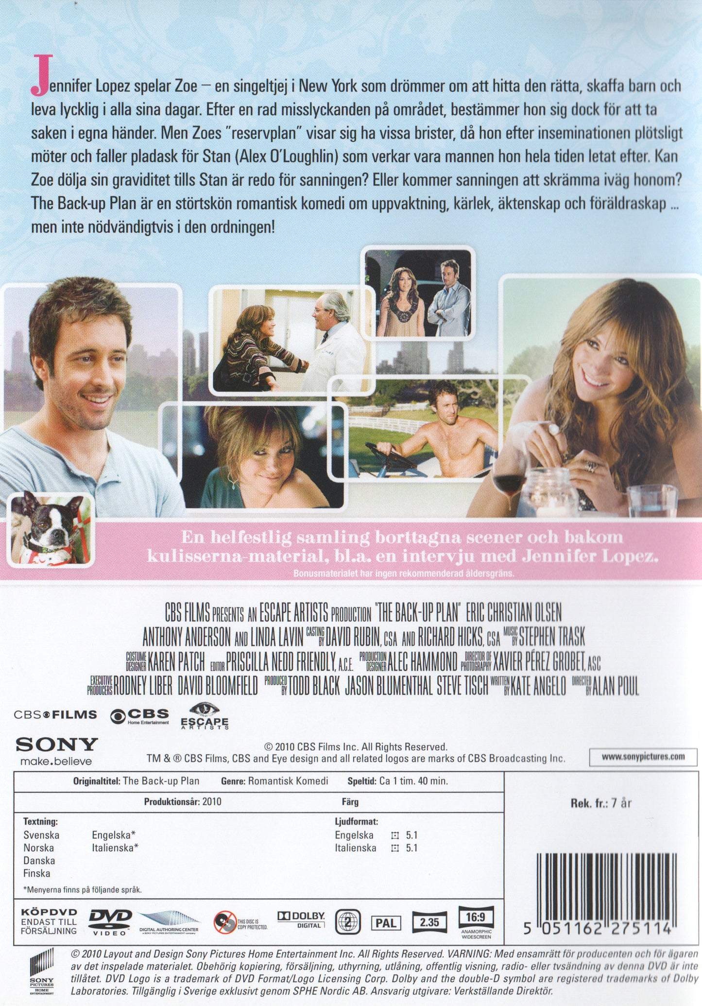 The Back-up Plan 2010 DVD