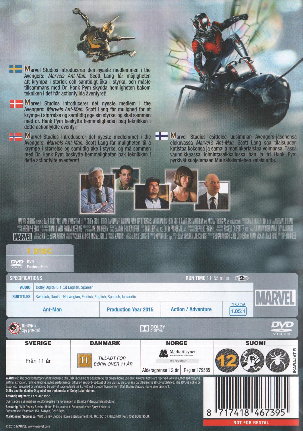 Ant-Man (2015) DVD