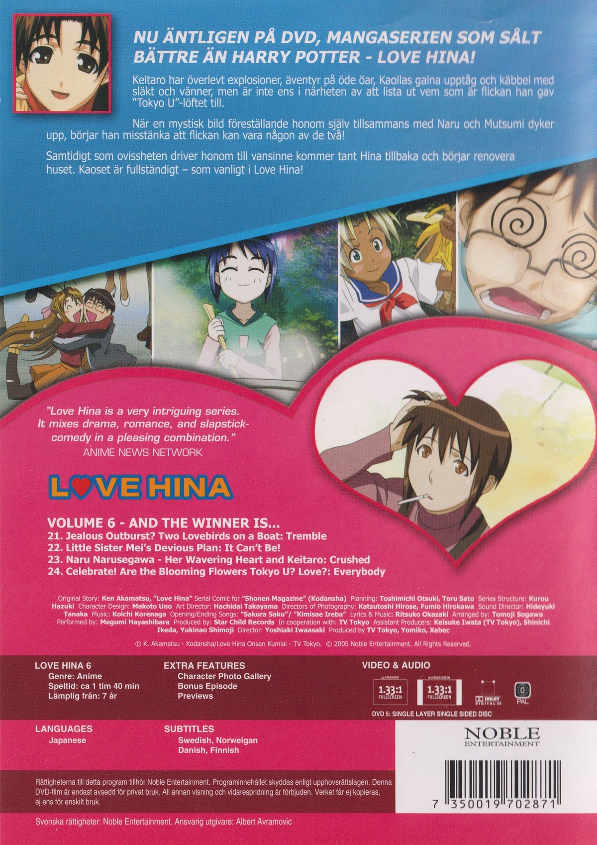 Love Hina Volume 6 And the Winnter is.. DVD