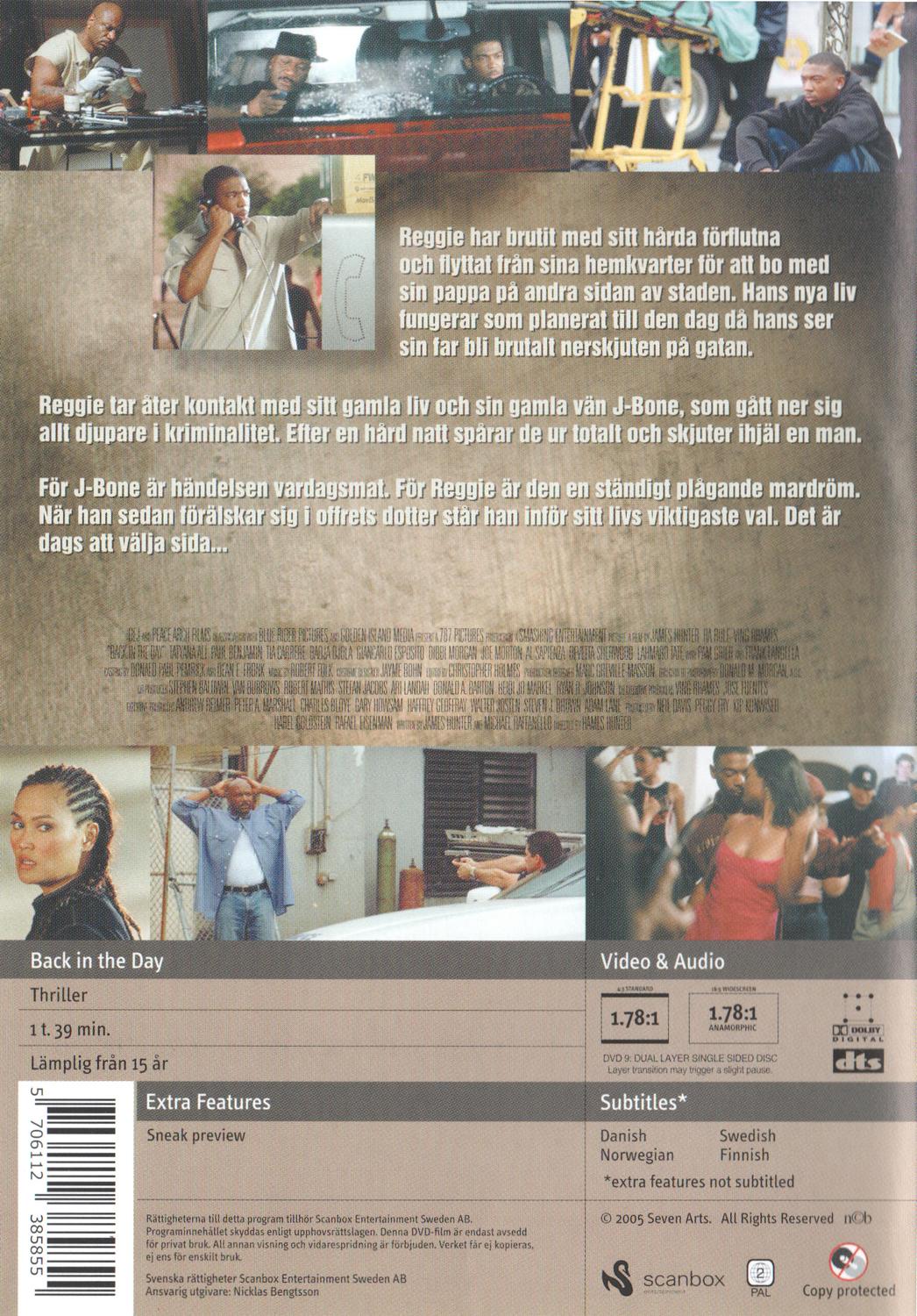 Back in the Day (2005) DVD
