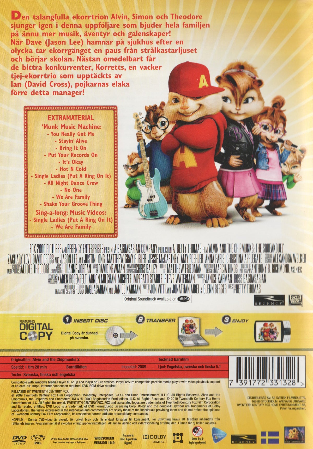 Alvin and the Chipmunks 2 (2009) DVD