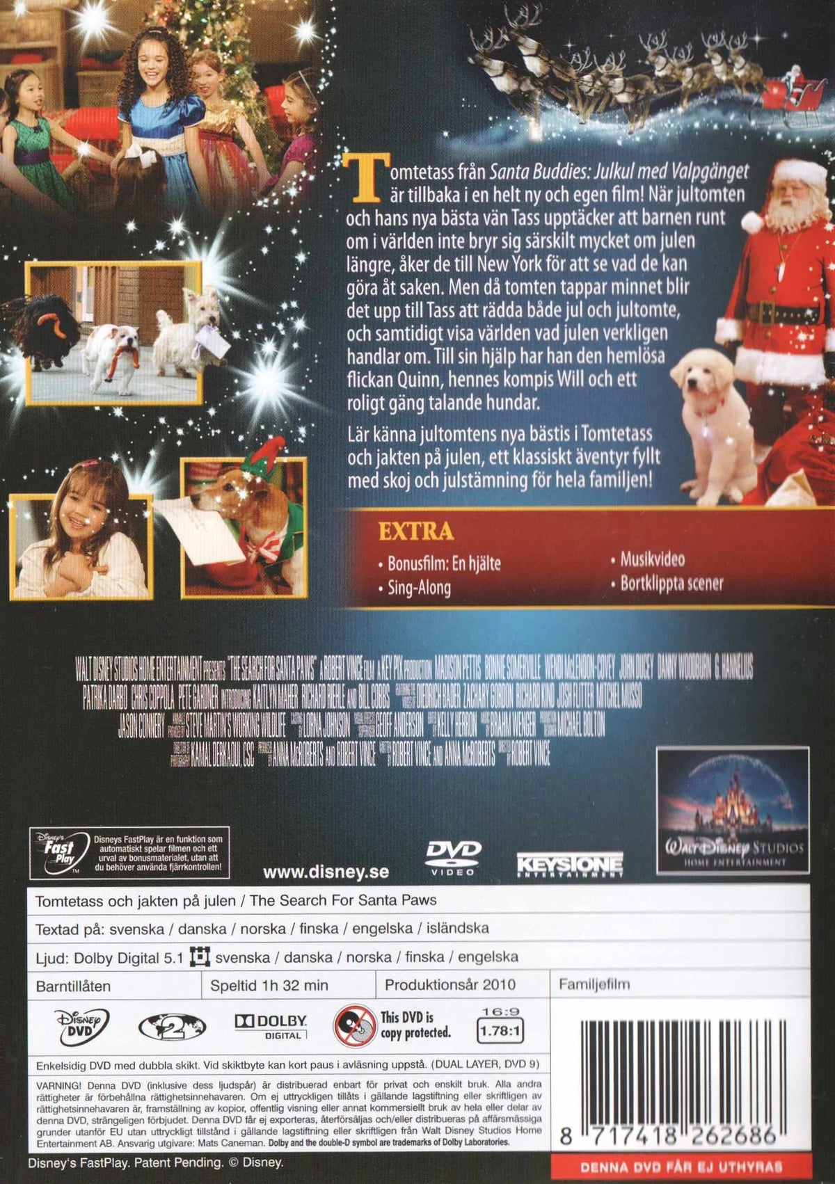 The Search for Santa Paws (2010) DVD
