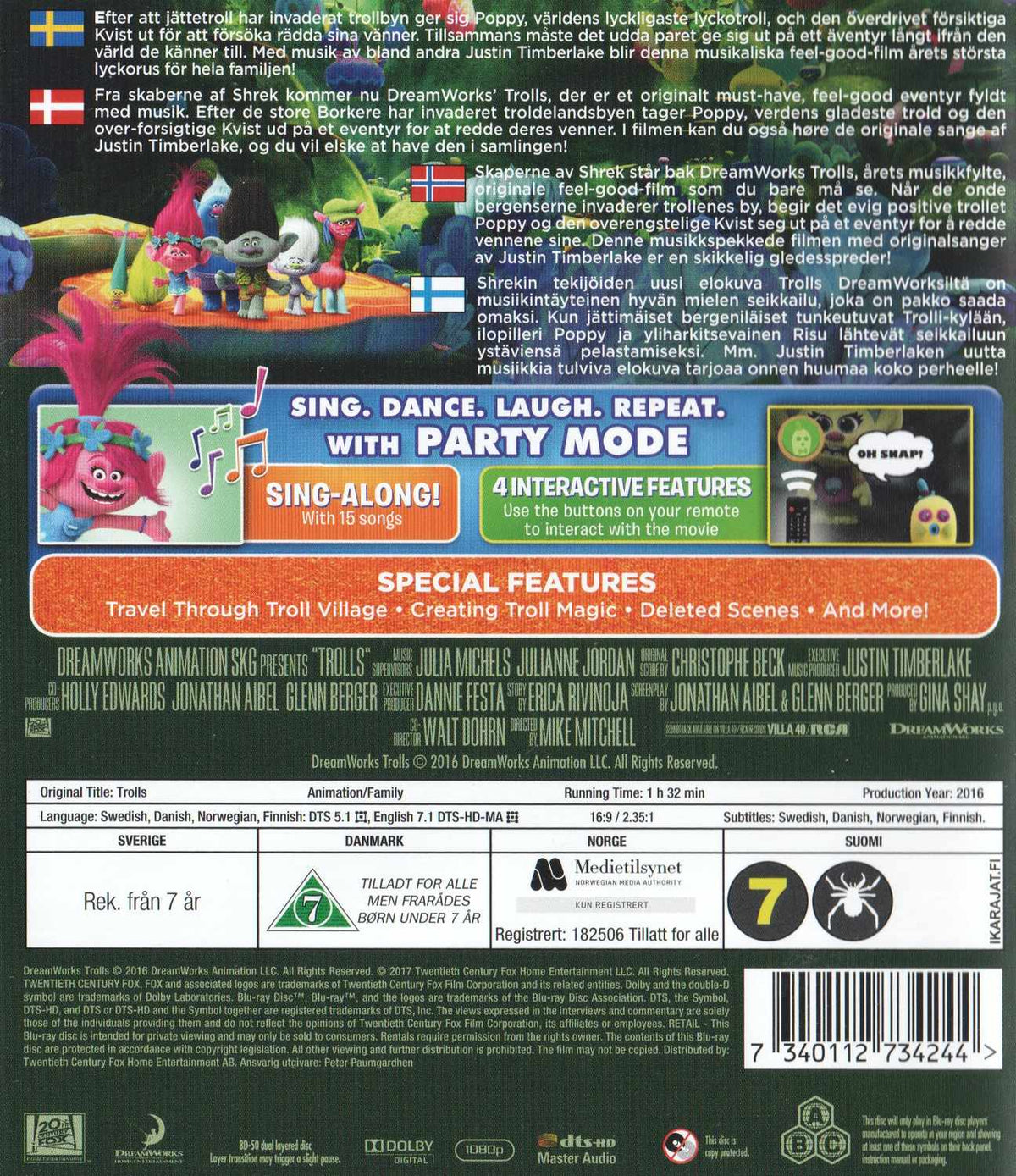 Trolls (2016) Blu-ray
