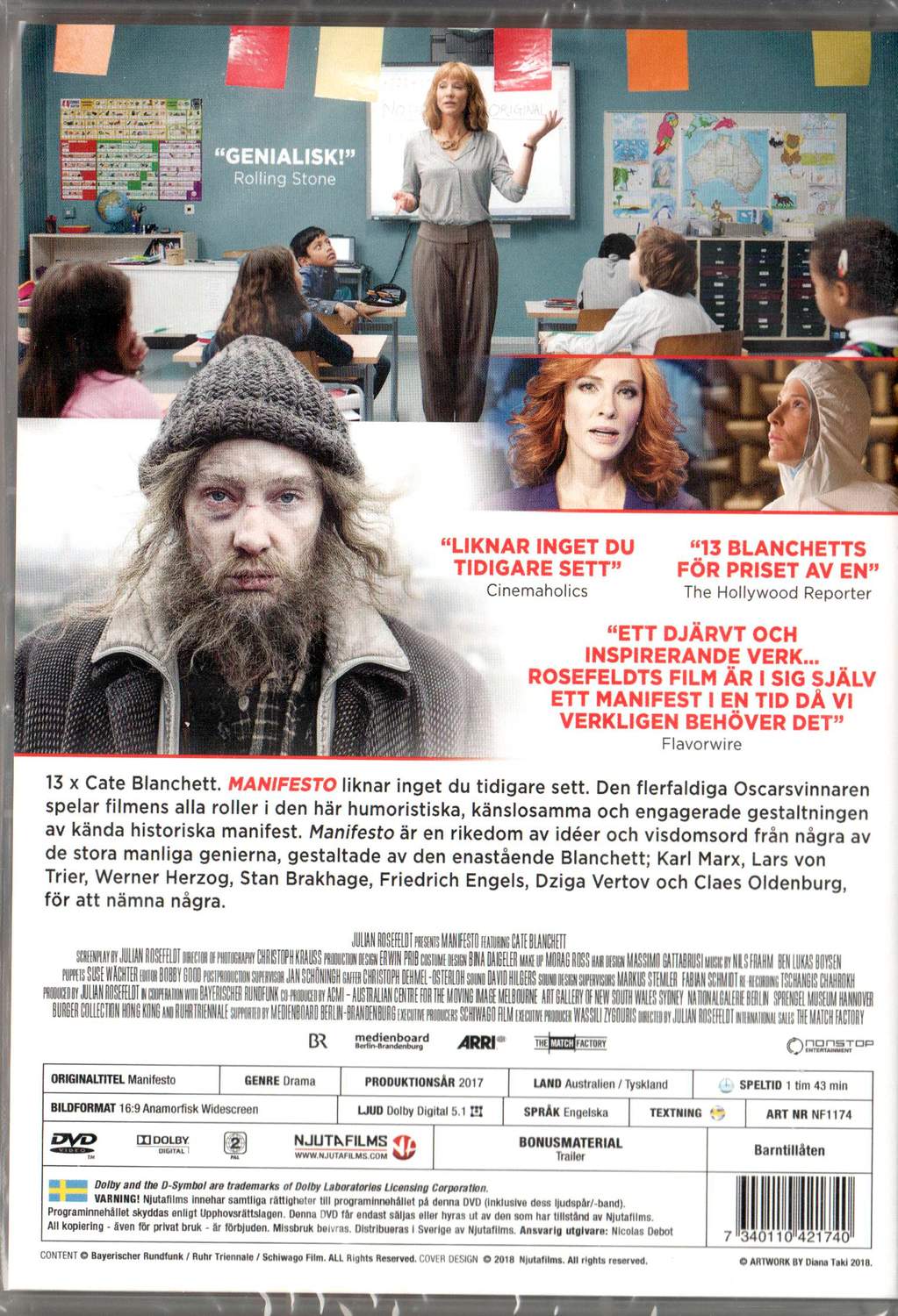 Manifesto (2017) DVD