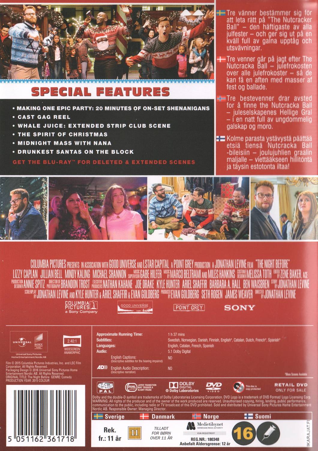 The Night Before (2015) DVD