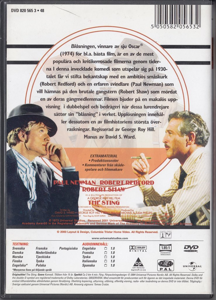The Sting (1973) DVD
