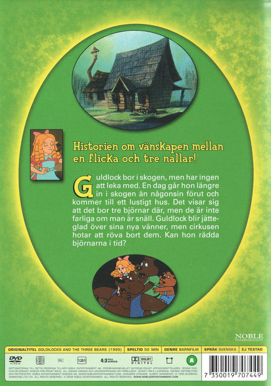 Goldilocks and the three Bears (1995) DVD