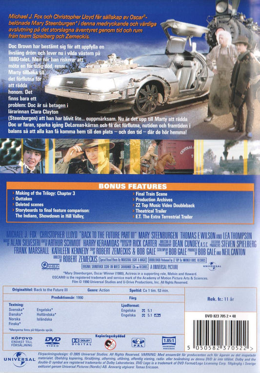 Back to the Future 3 (1990) DVD