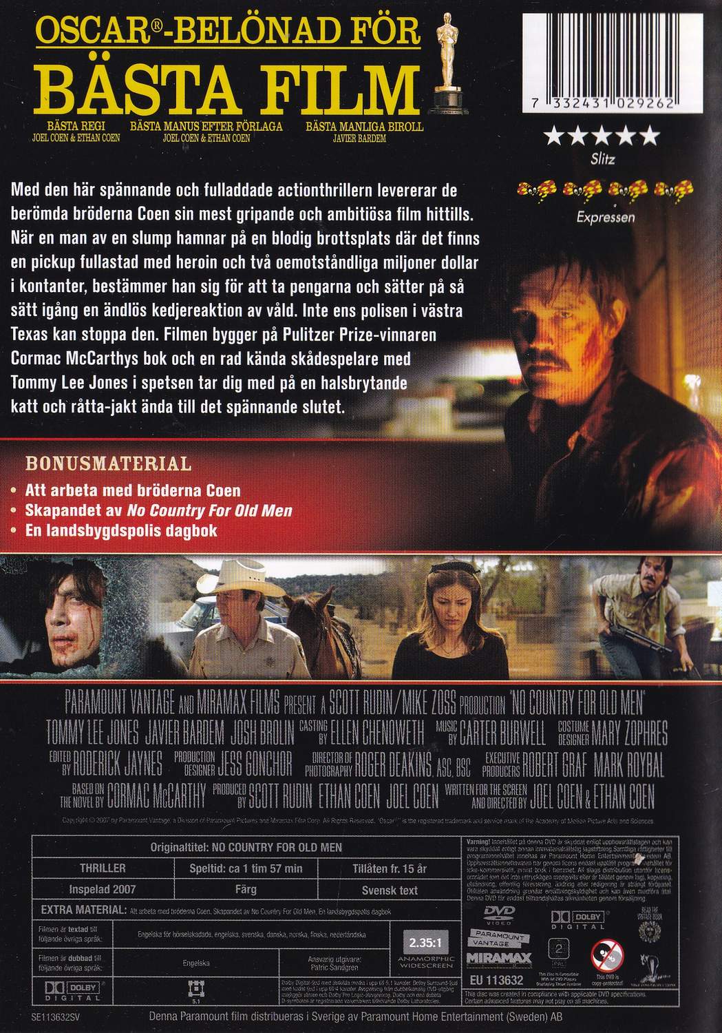 No Country for Old Men (2007) DVD