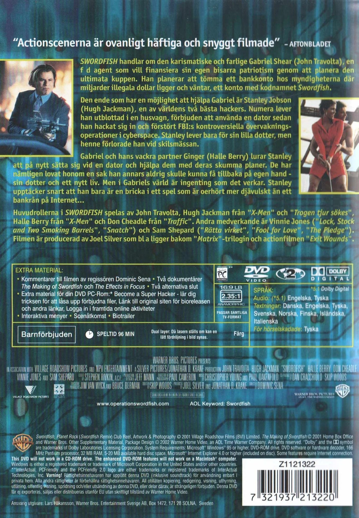 Swordfish (2001) DVD