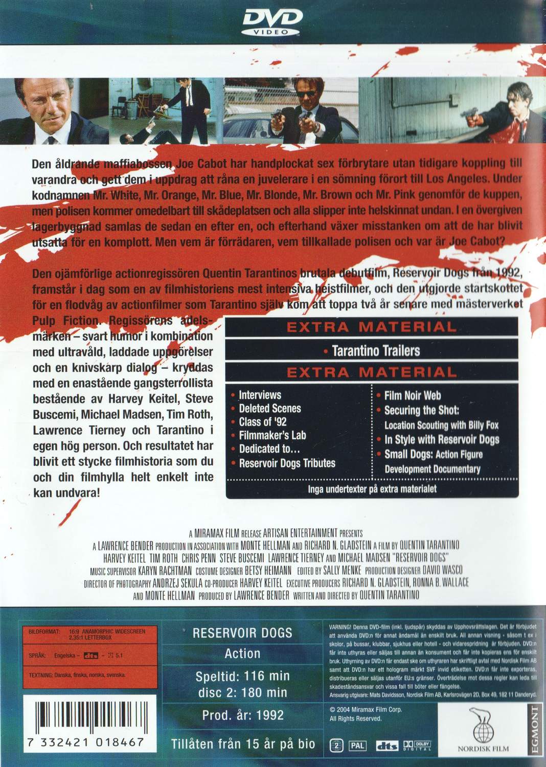 Reservoir Dogs (1992) DVD