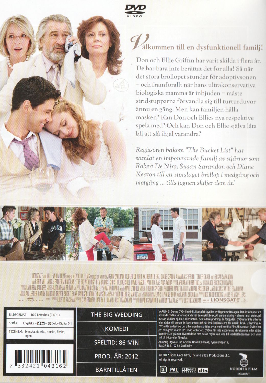 The Big Wedding (2012) DVD