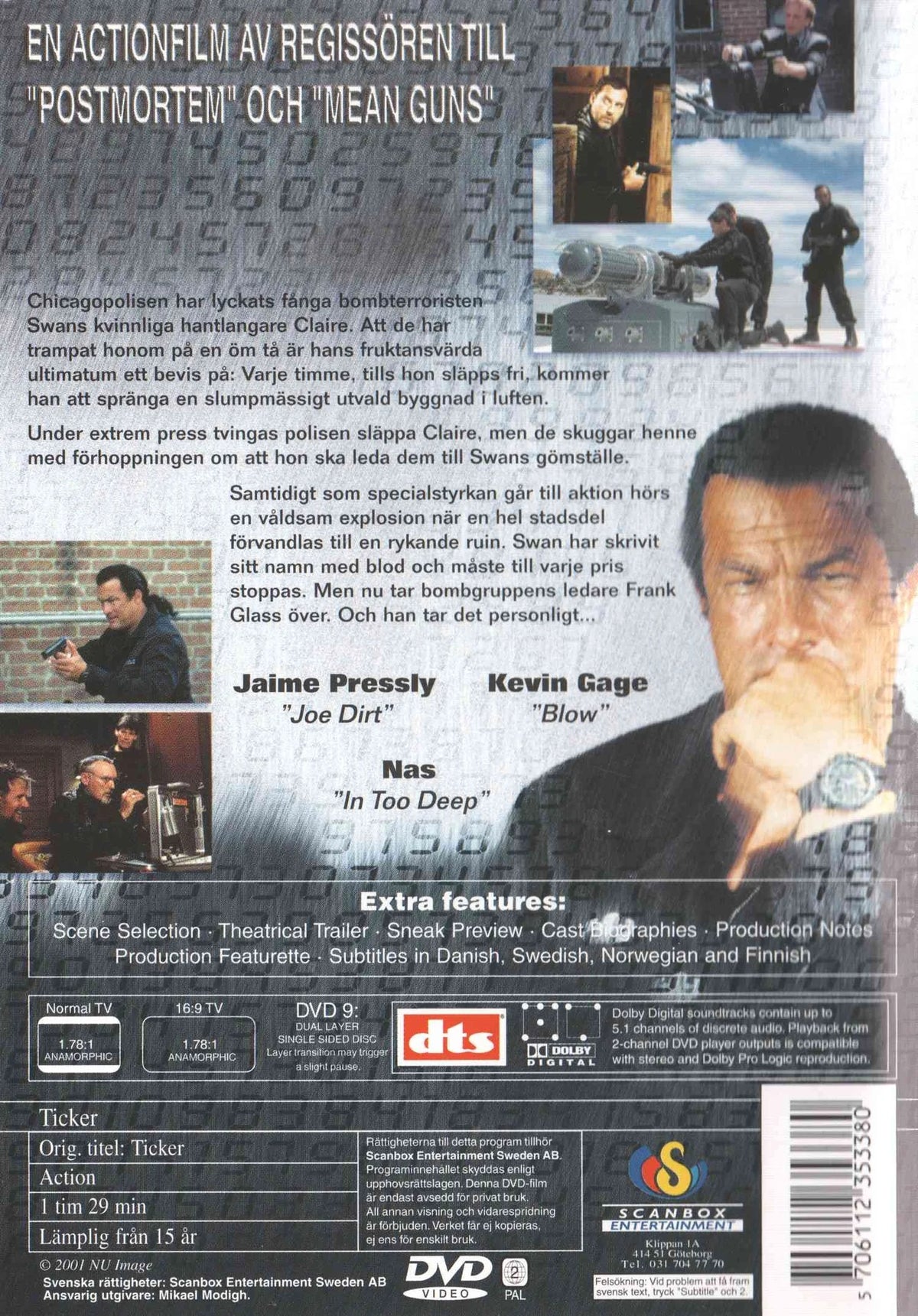 Ticker (2001) DVD