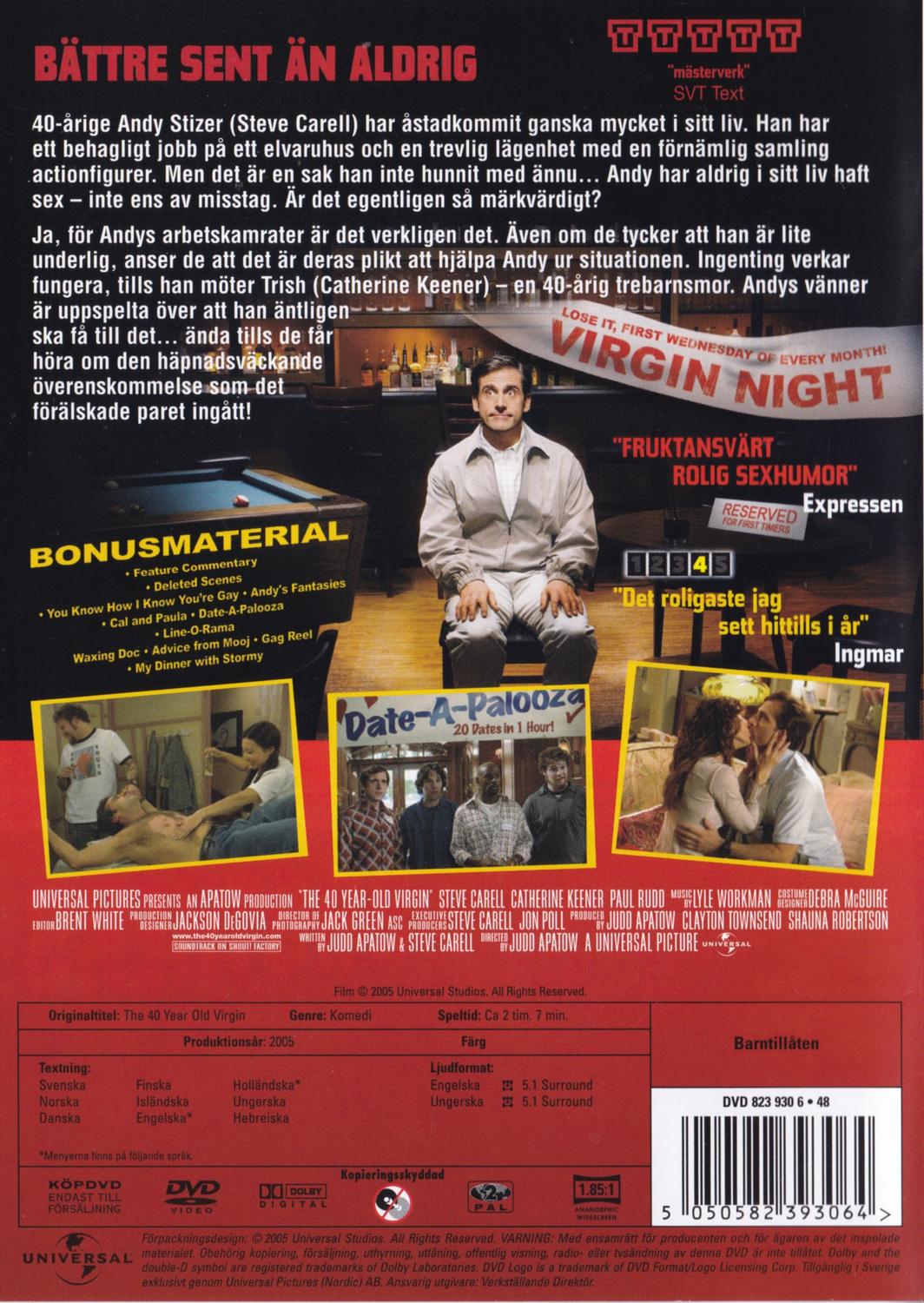 The 40 Year Old Virgin (2005) DVD