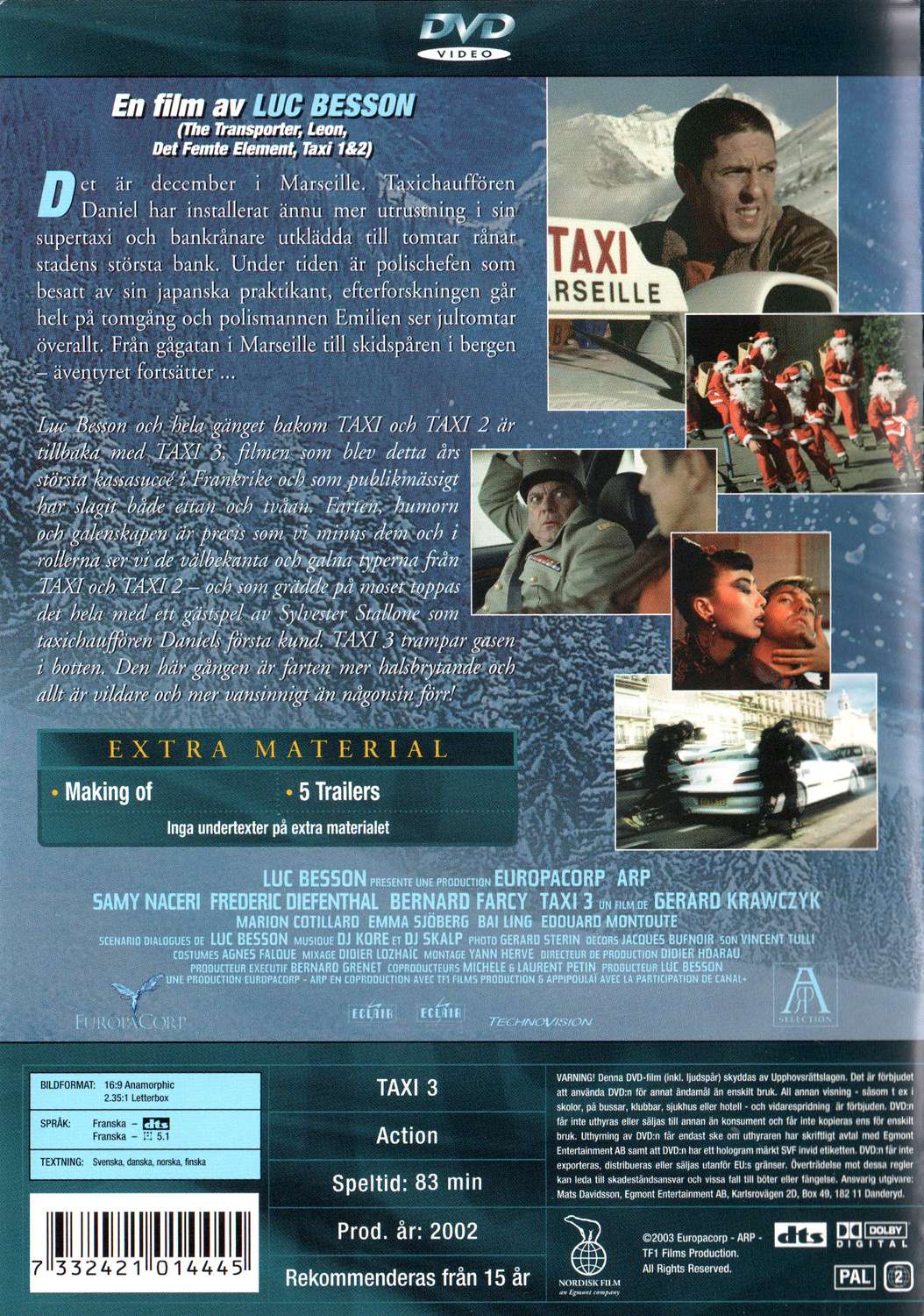 Taxi 3 (2002) DVD