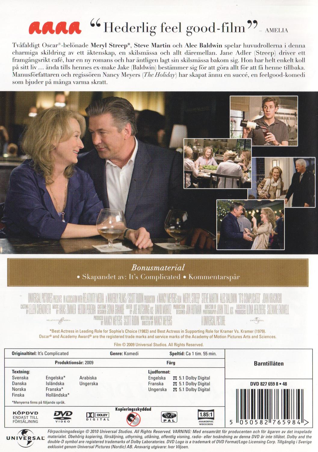 It's Complicated (2010) DVD