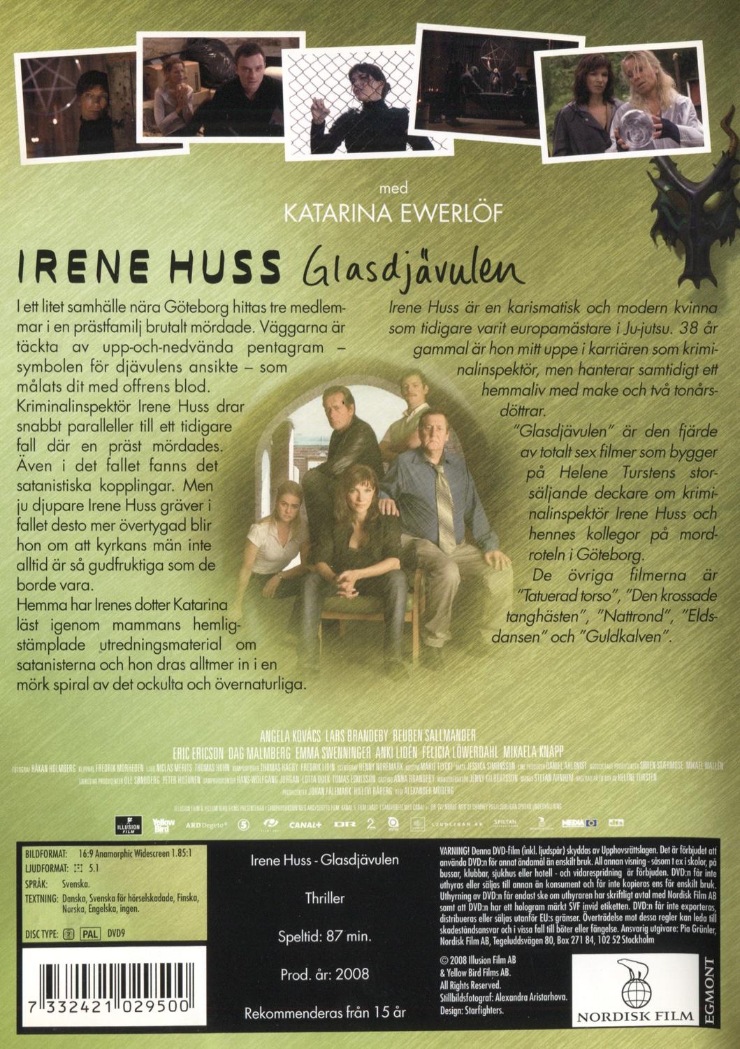 Irene Huss Glasdjävulen (2008) DVD