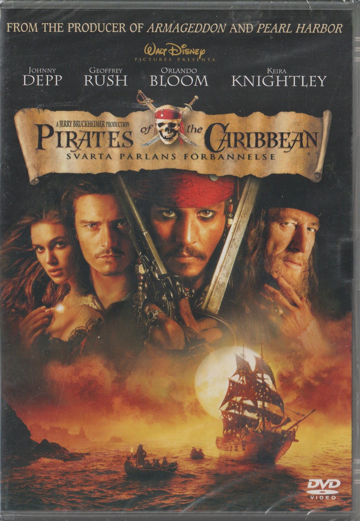 Pirates of the Caribbean The Curse of the Black Pearl (2003) DVD