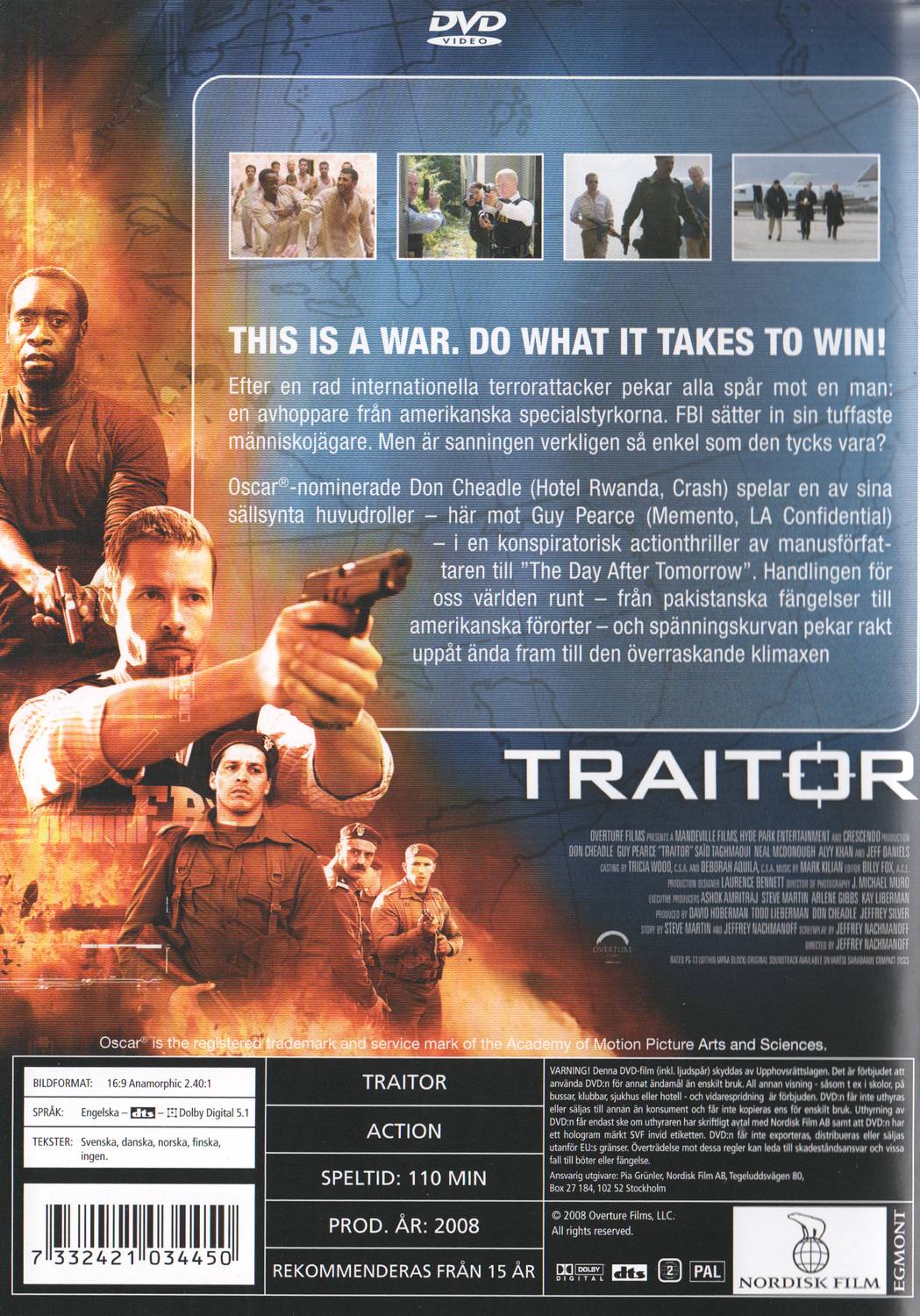 Traitor (2008) DVD