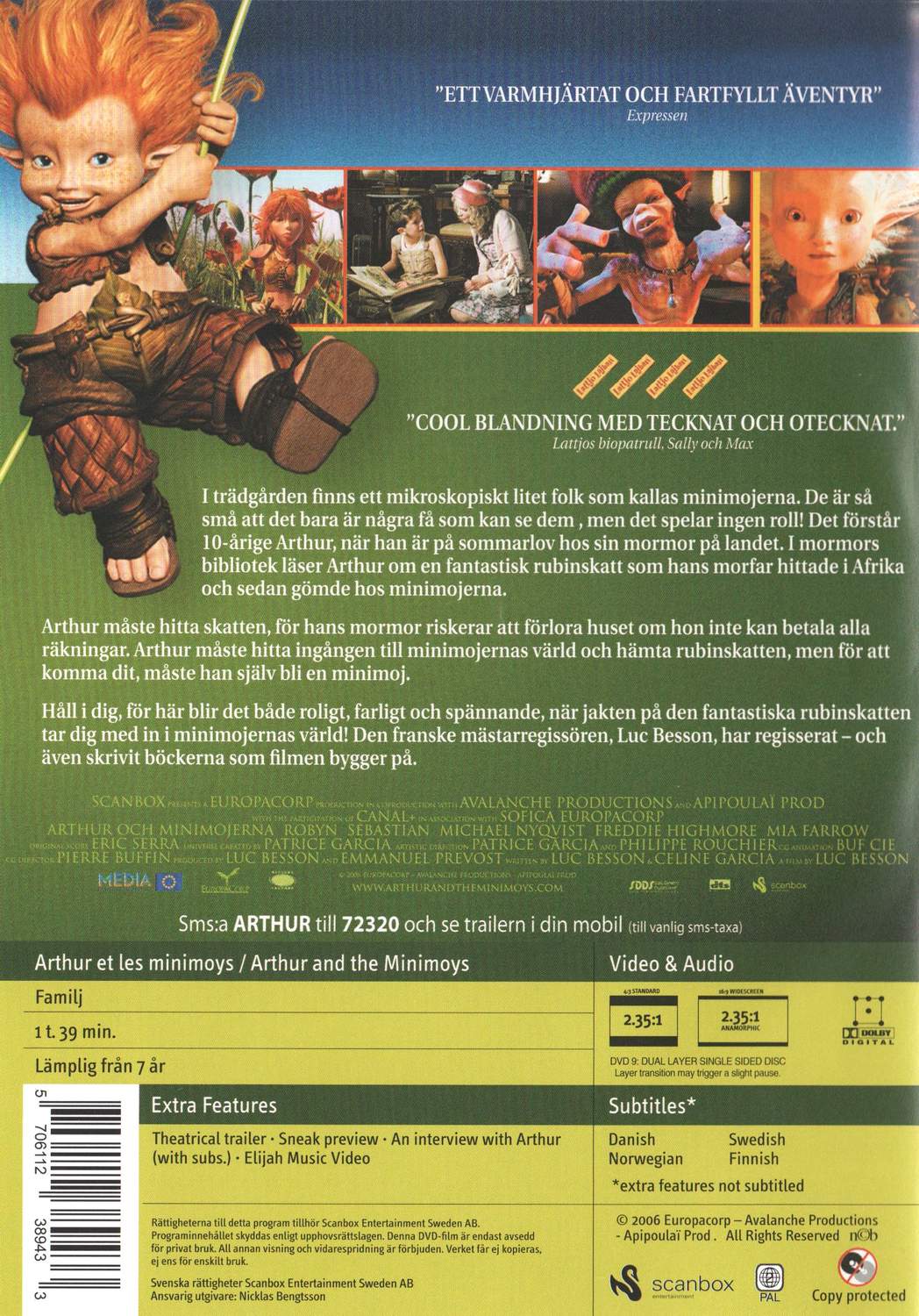 Arthur and the Minimoys (2006) DVD