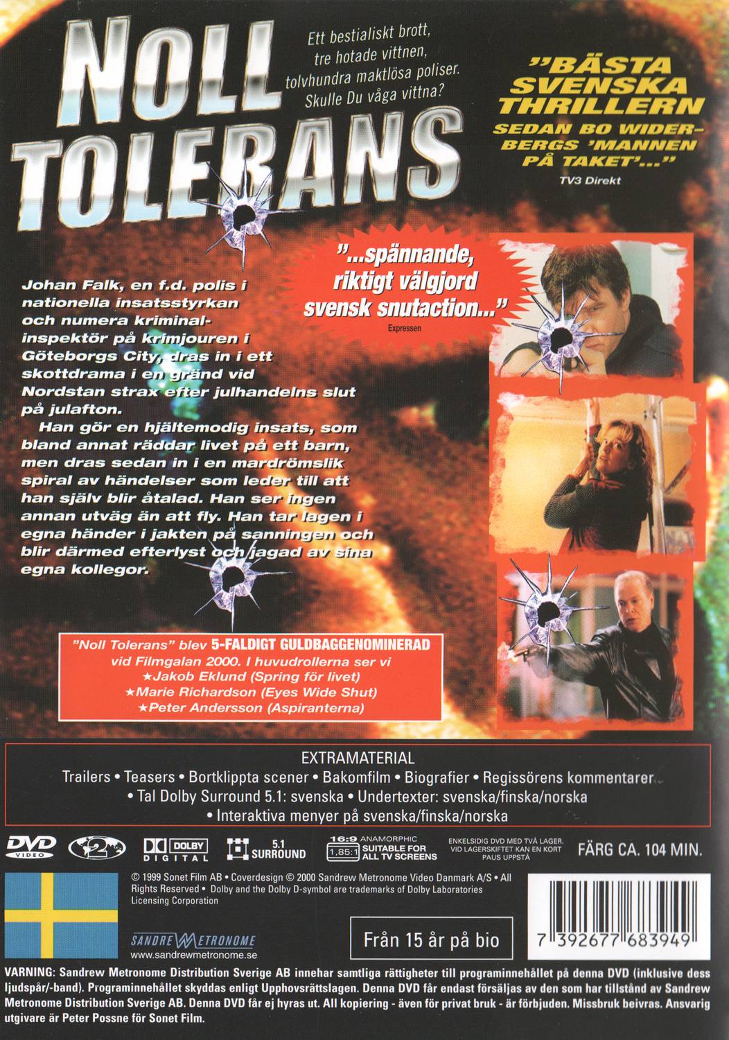 Noll Tolerans (2000) DVD