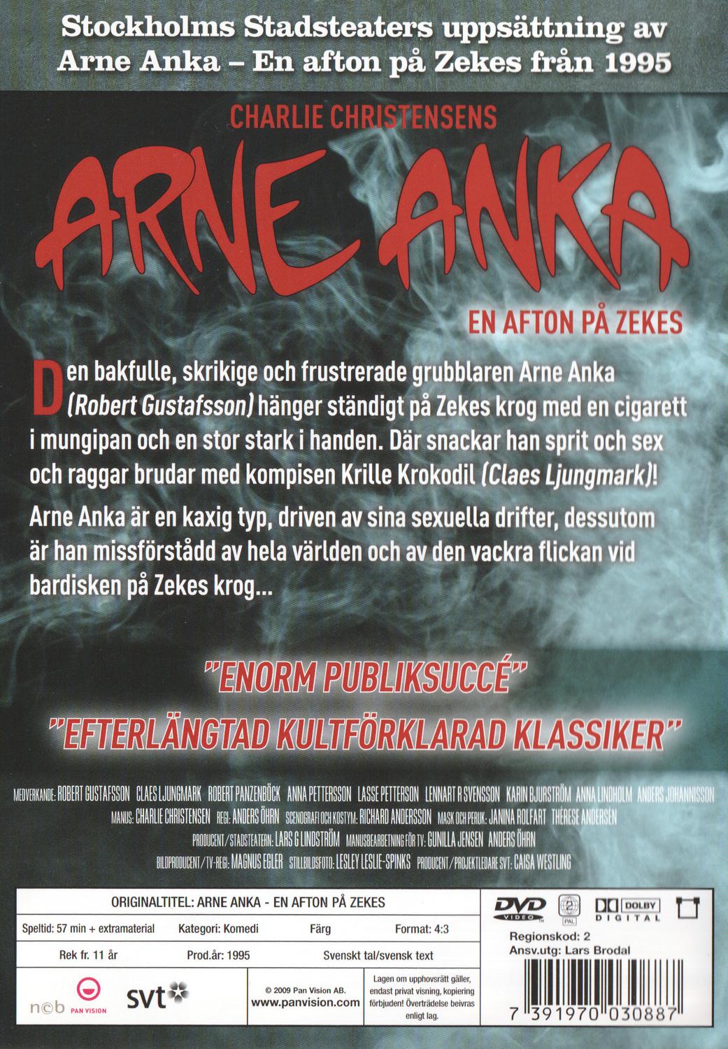 Arne Anka En Afton På Zekes (1995) DVD