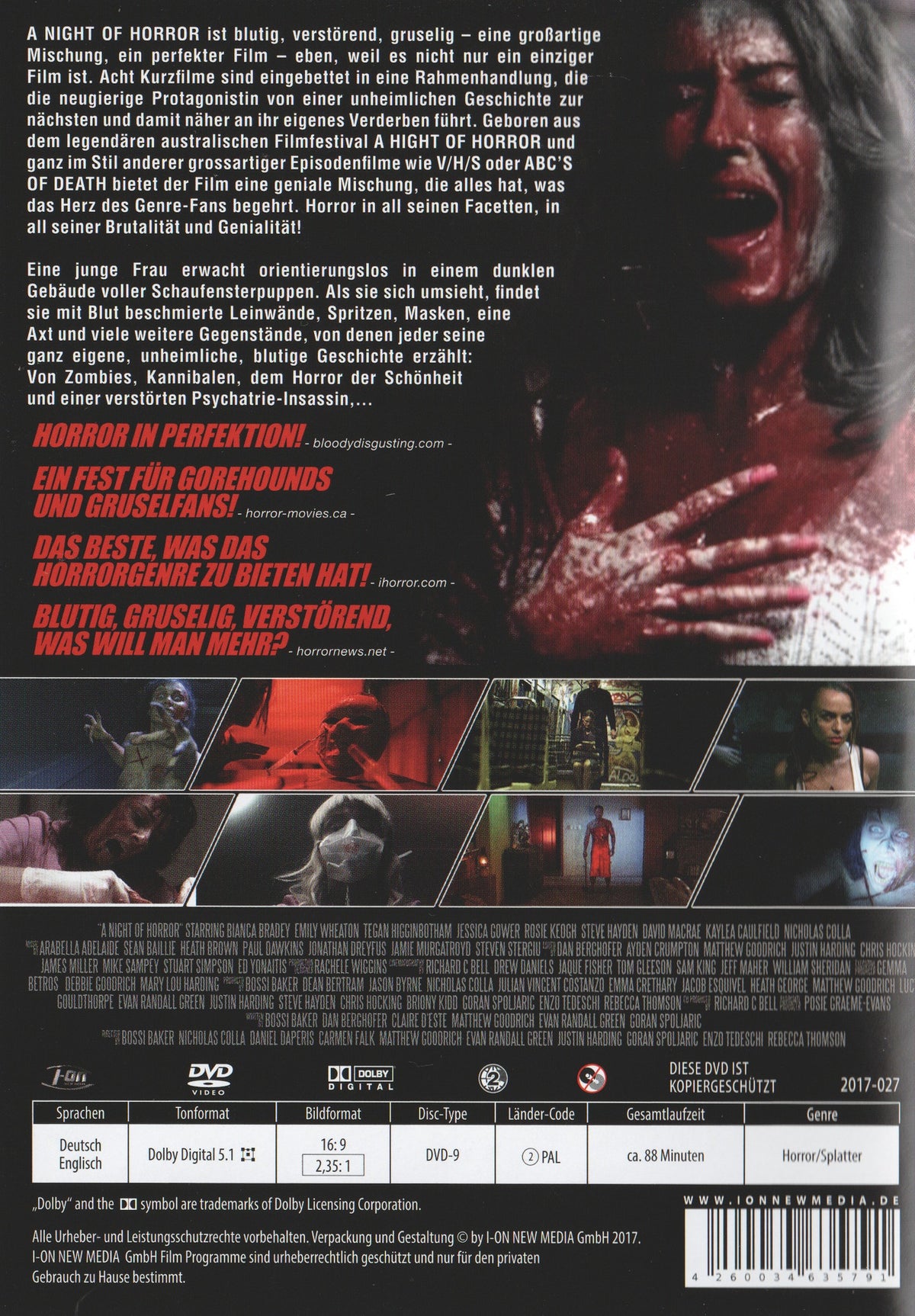 A Night of Horror (2015) DVD