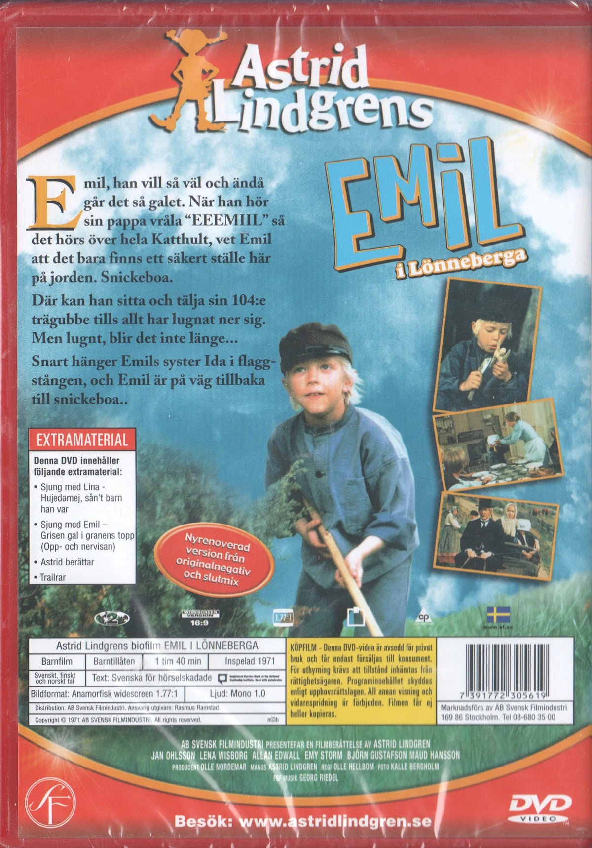Emil I Lönneberga (1971) DVD