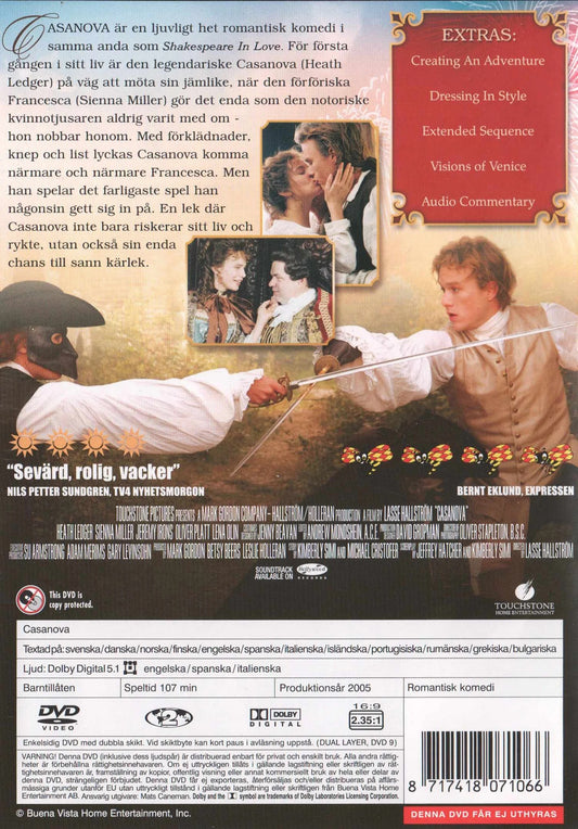 Casanova (2005) DVD