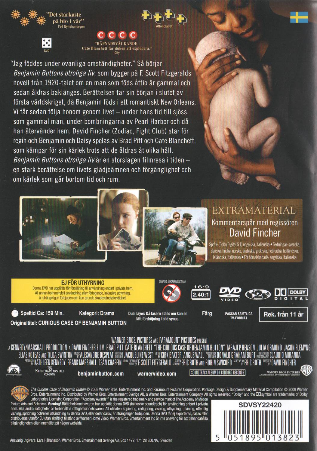 The Curious Case of Benjamin Button (2008) DVD