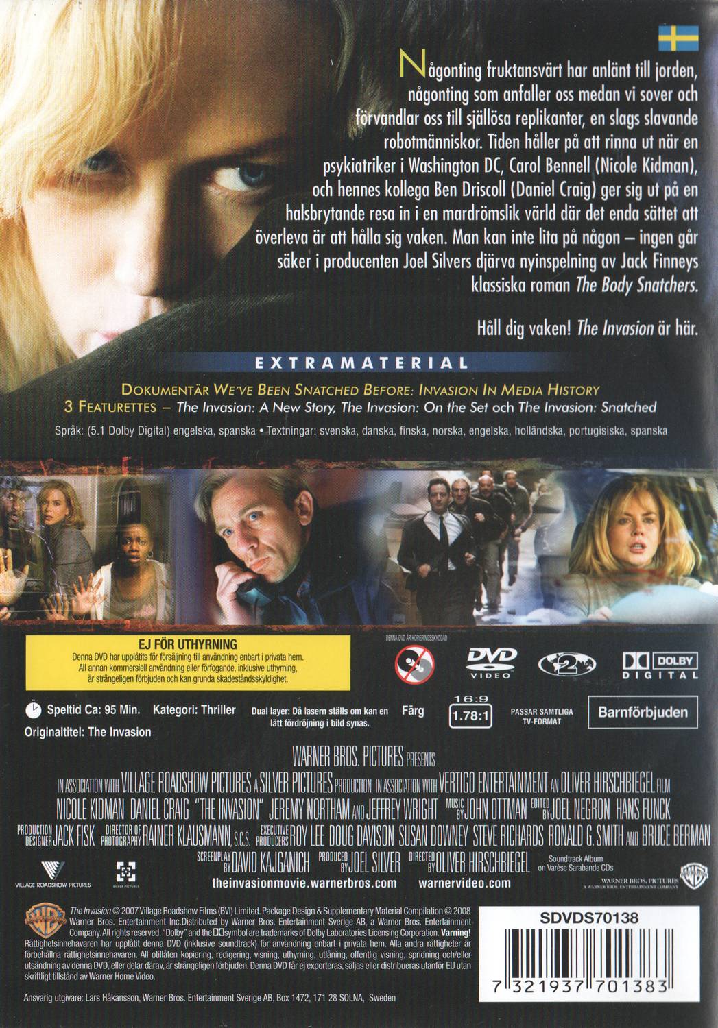 The Invasion (2007) DVD