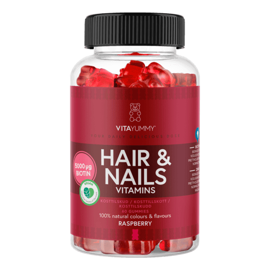 VitaYummy Hair & Nails Raspberry 60 gummies