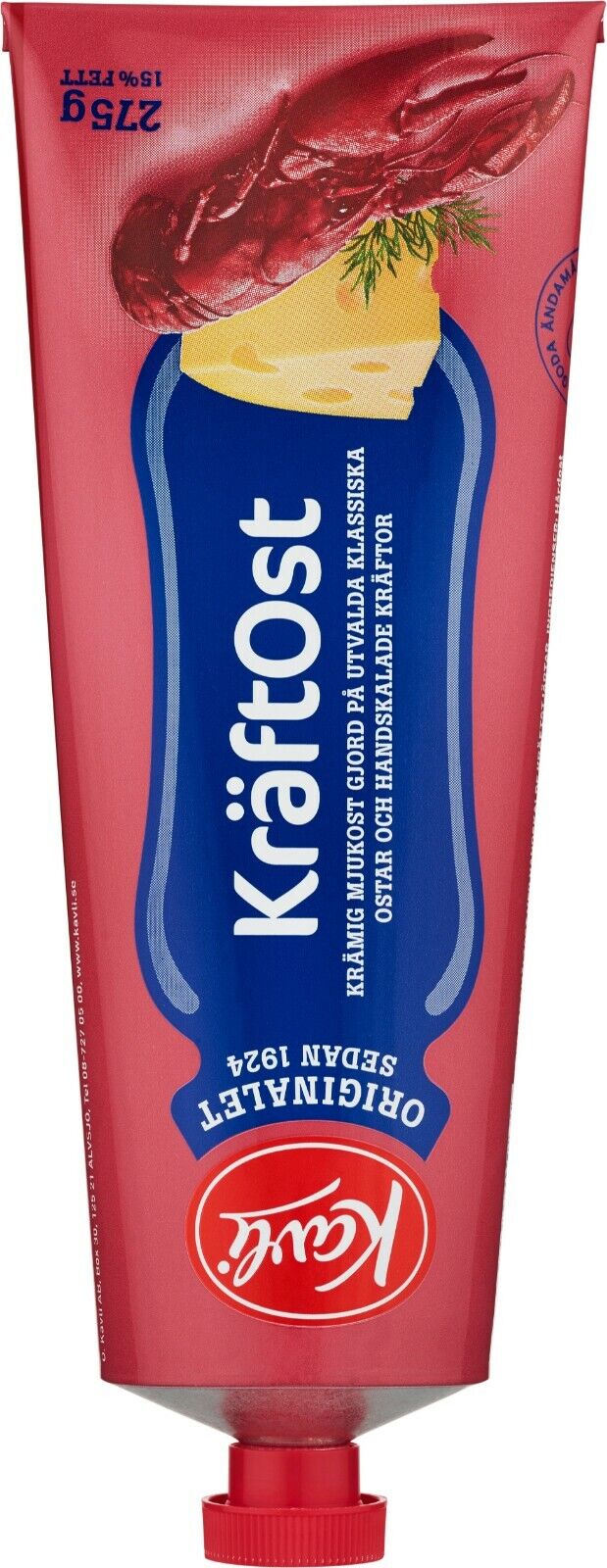 Kavli Soft Spread Cheese Tubes Many Flavors 275 gram Made in Norway