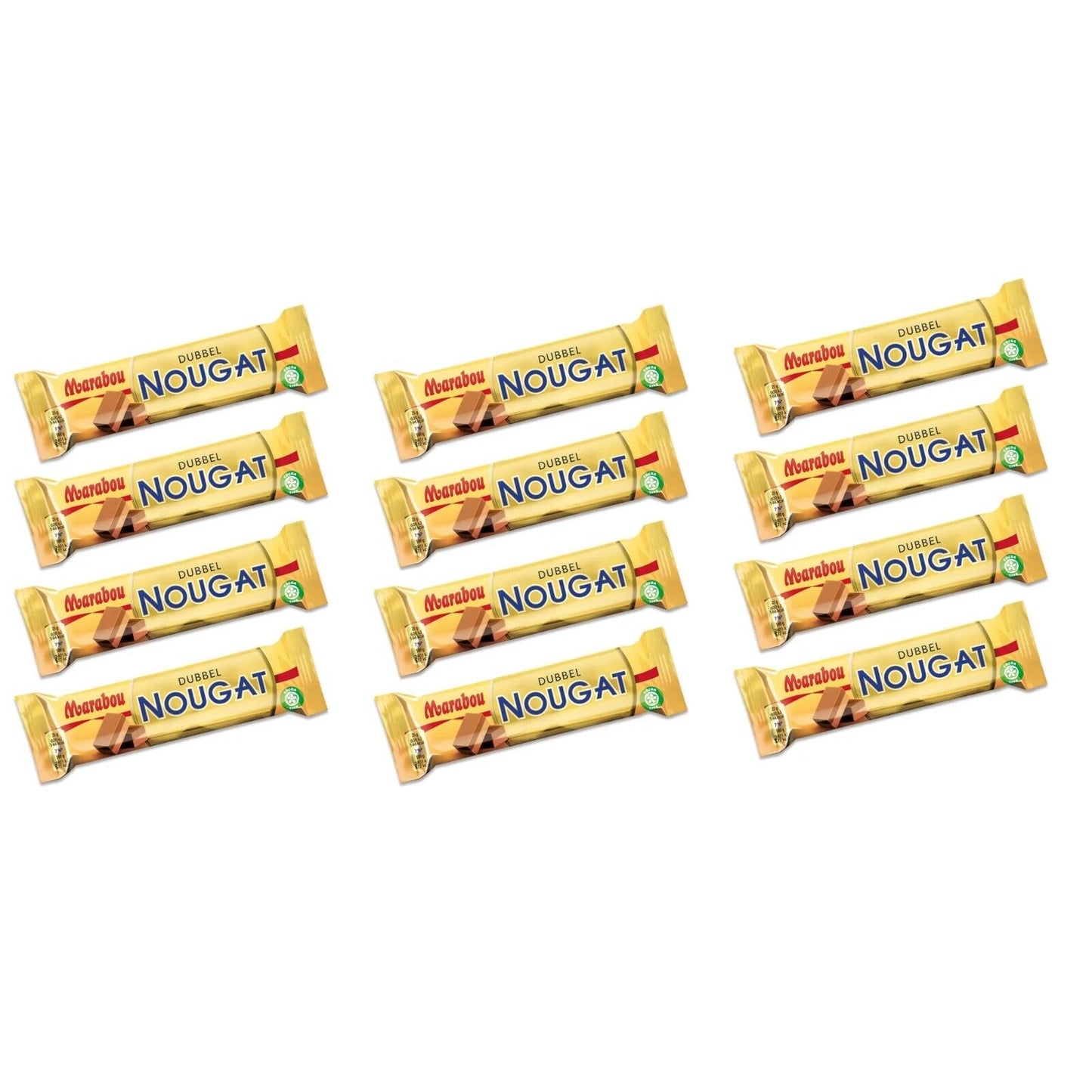 Marabou Dubbel Nougat 12 x 43 gram Creamy Almond & Hazelnut Nougat