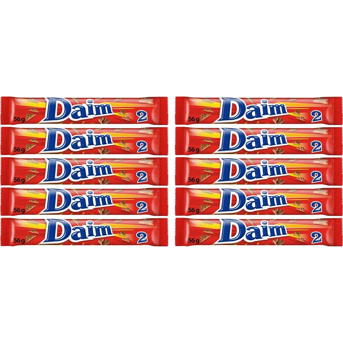 Marabou Daim Dubbel 10 x 56 gram Milk Chocolate Crispy Almond Toffee