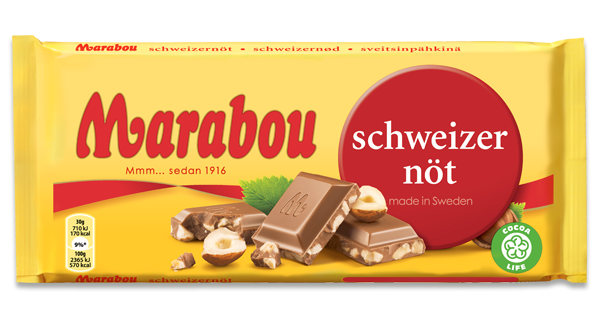 Marabou Milk Chocolate Bar Many Flavors 185-200 gram Made in Sweden